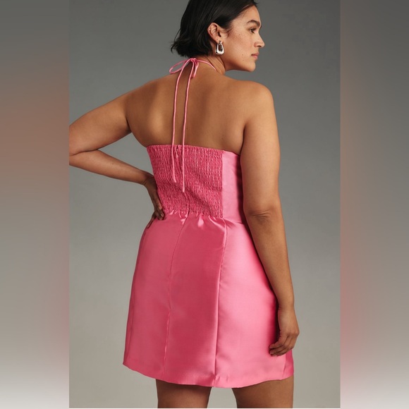 Anthropologie Hutch Bow Halter Slim Mini Dress - Picture 4 of 15